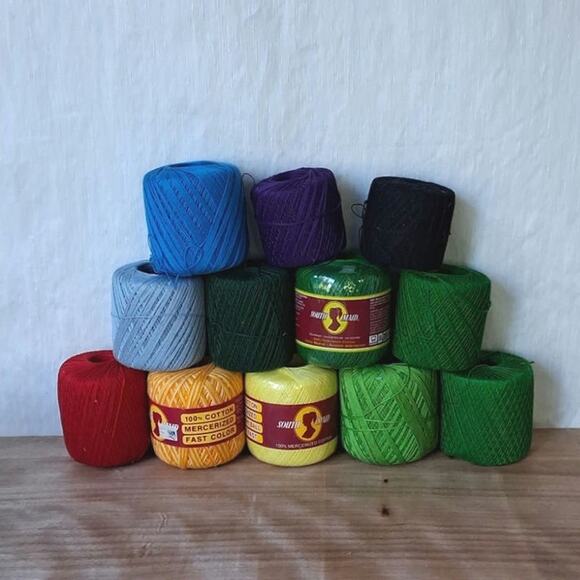 Assorted Colored Crochet Thread Lot - Picture 2 of 5